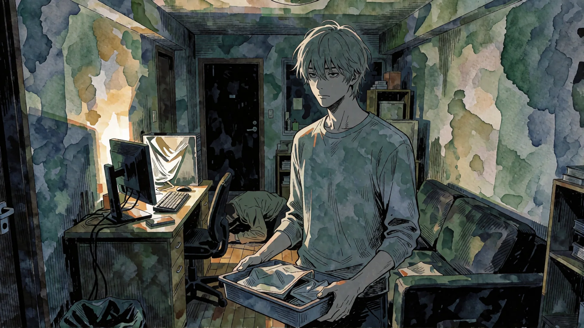 Chapter 222 thumbnail — Got Dropped in a Ghost Story, Still Gotta Work — Part 2