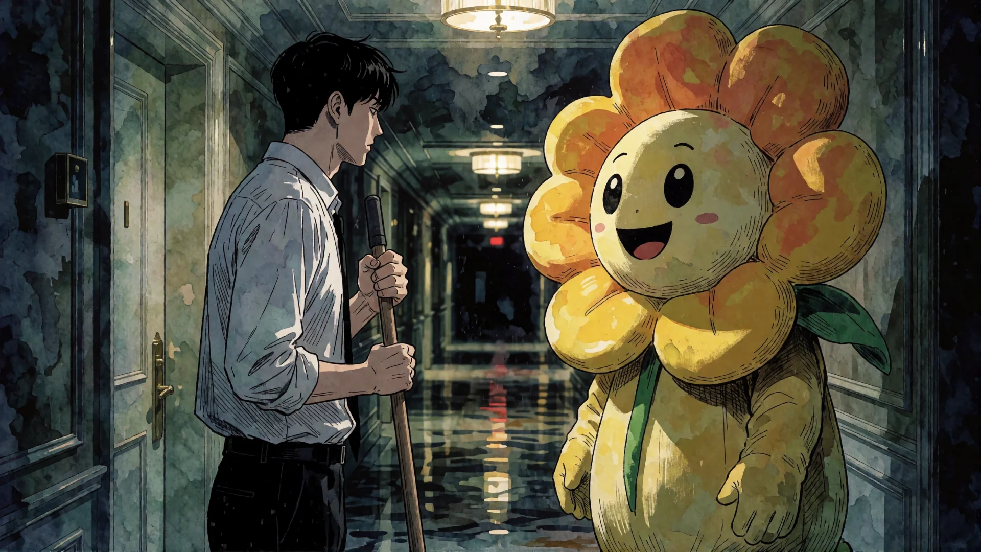Chapter 406 thumbnail — Got Dropped in a Ghost Story, Still Gotta Work — Part 3