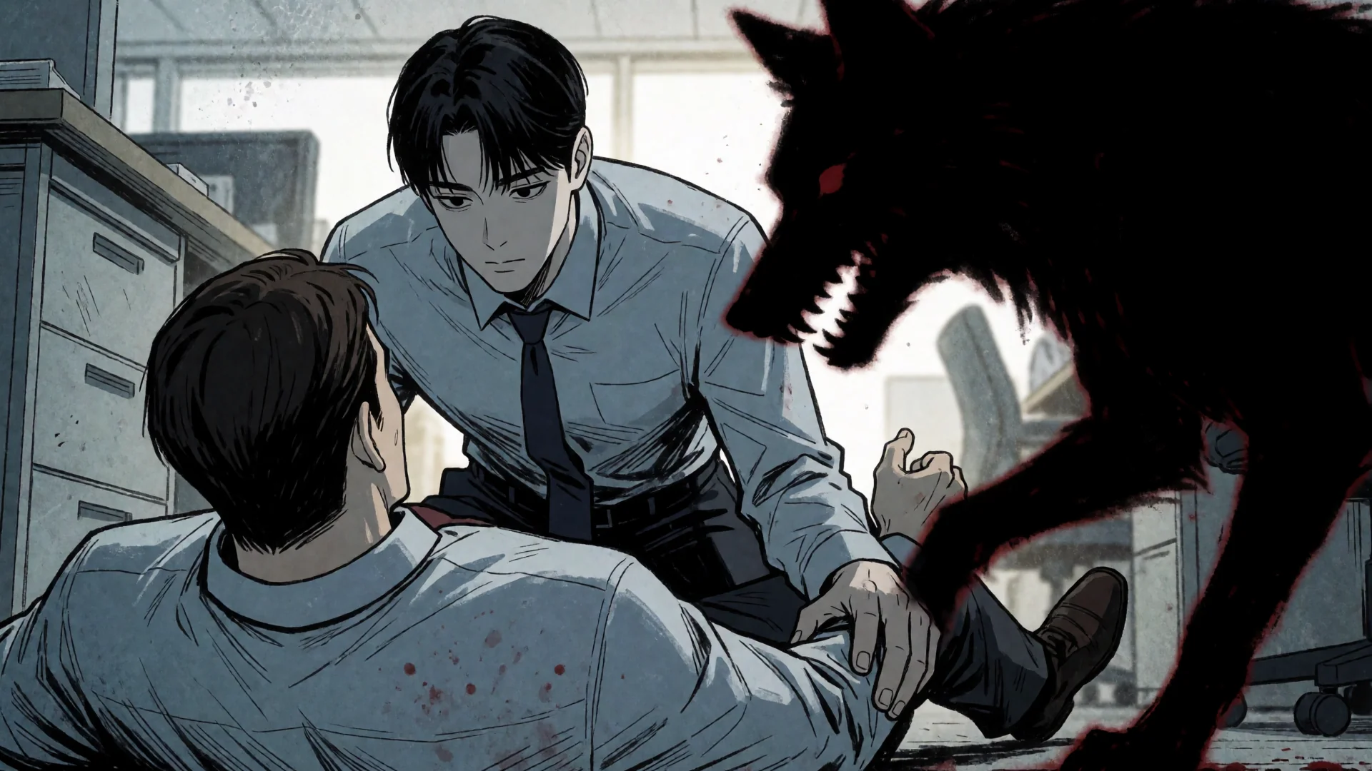 Chapter 445 thumbnail — Got Dropped in a Ghost Story, Still Gotta Work